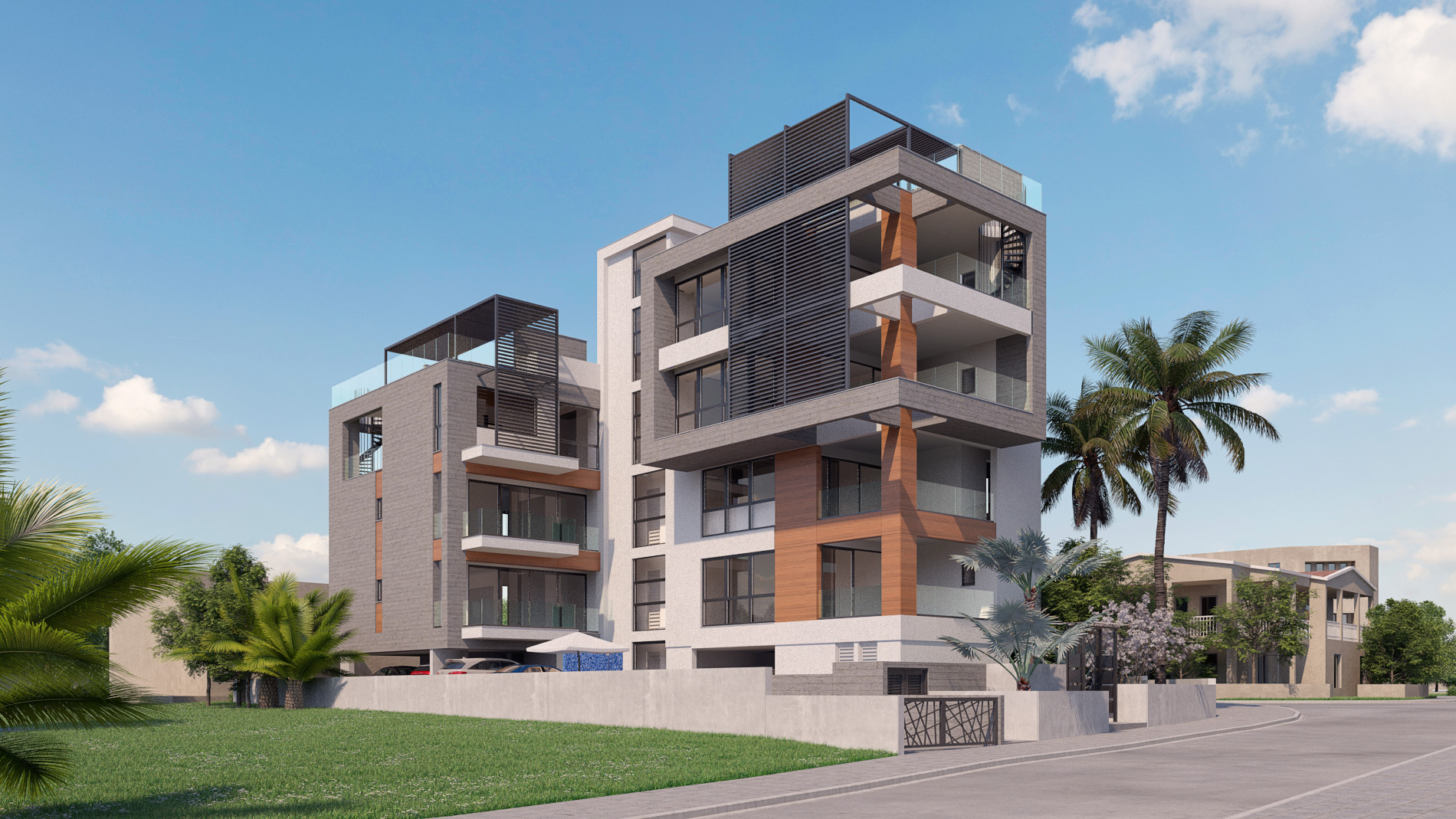 Germasogeia Limassol. Hestia Residence, район Columbia Гермасойя.. Plus 4 Residence Limassol.